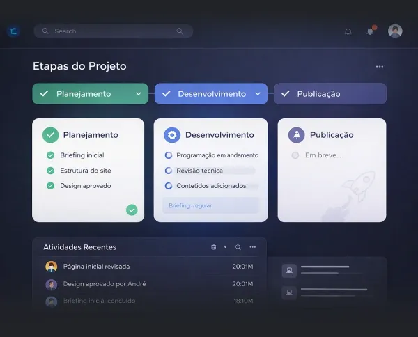 Dashboard de projetos