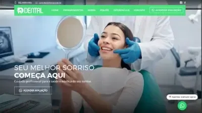 Exemplo de site para clínica