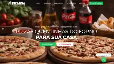 Exemplo de site para restaurante