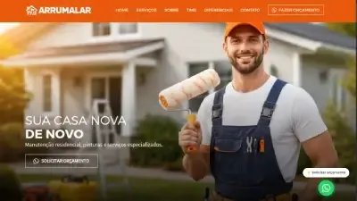 Exemplo de site para serviços